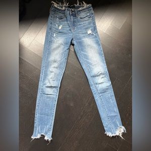 Girls vervet size 12 fringed jeans